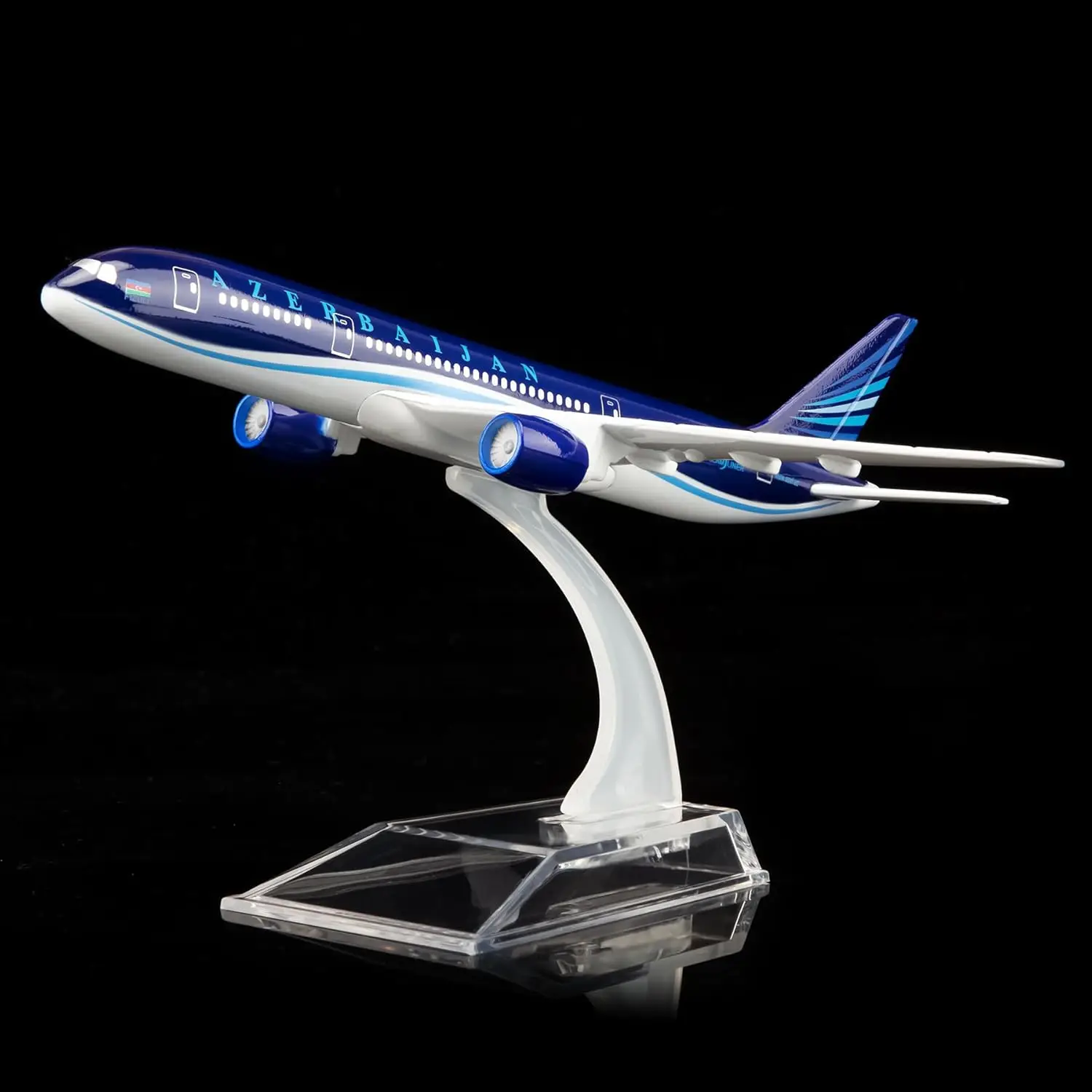 16cm Azerbaijan B787 Miniature Plane Metal Diecast Airplane Model with Stand for Adults Plane Aviation Gift or Desktop Collecti