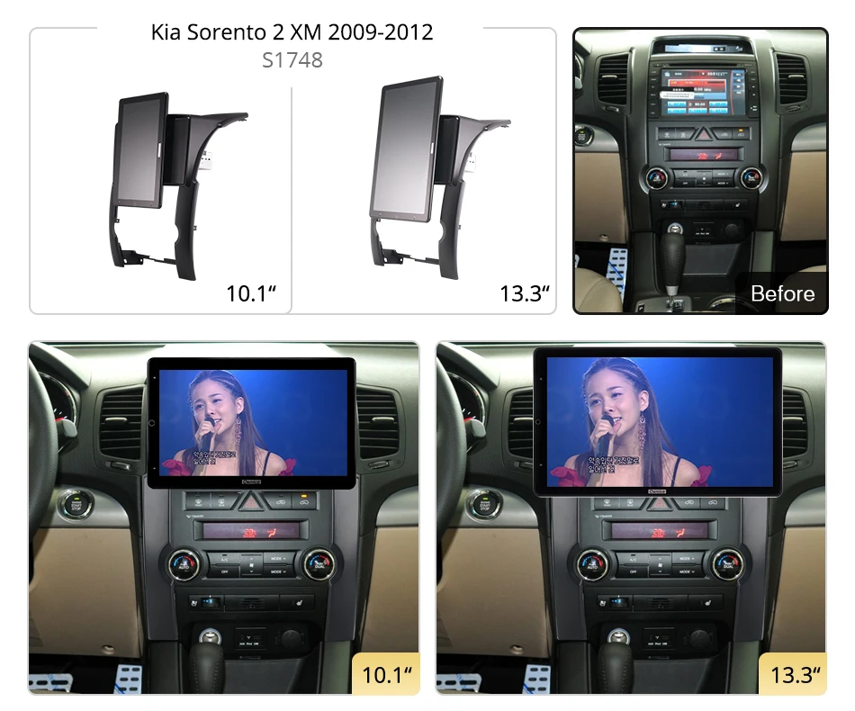 1920*1080 Ownice Android 12.0 for Kia Sorento 2 XM 2009 - 2012 Car Radio Auto Multimedia Video Audio head Unit 13.3