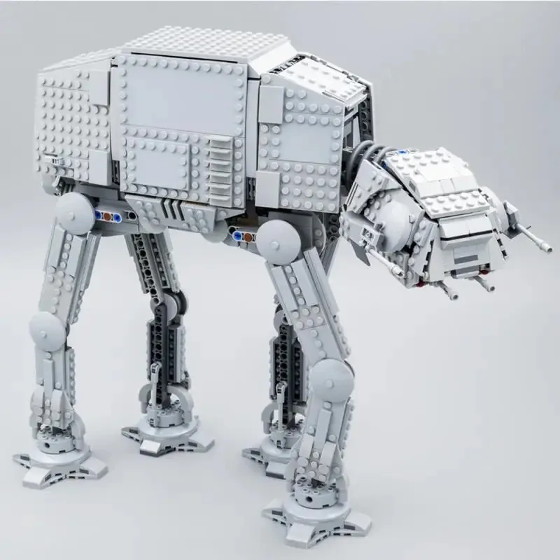 MOC فيلم الفضاء AT-AT اللبنات الطوب لتقوم بها بنفسك نموذج تعديل من 75288 مع أرقام لعب للأطفال هدايا عيد الميلاد #6
