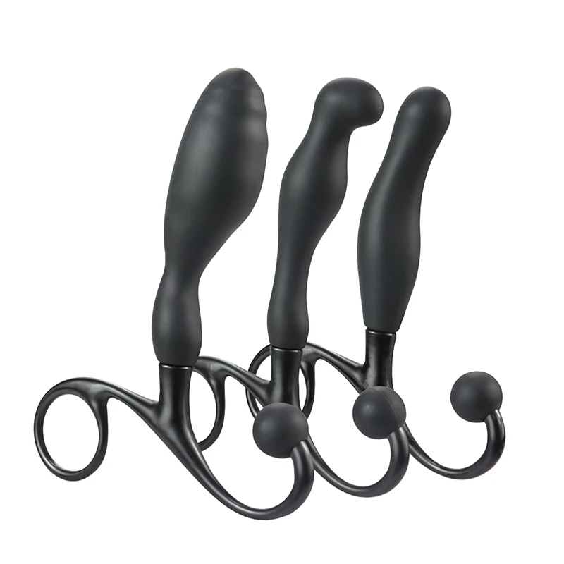 Silicone Anal Plugs Trainer Prostate Massage Butt Plugs Anal Sex Toys G-spot Clitoral Stimulation Anal Trainer Adult Products