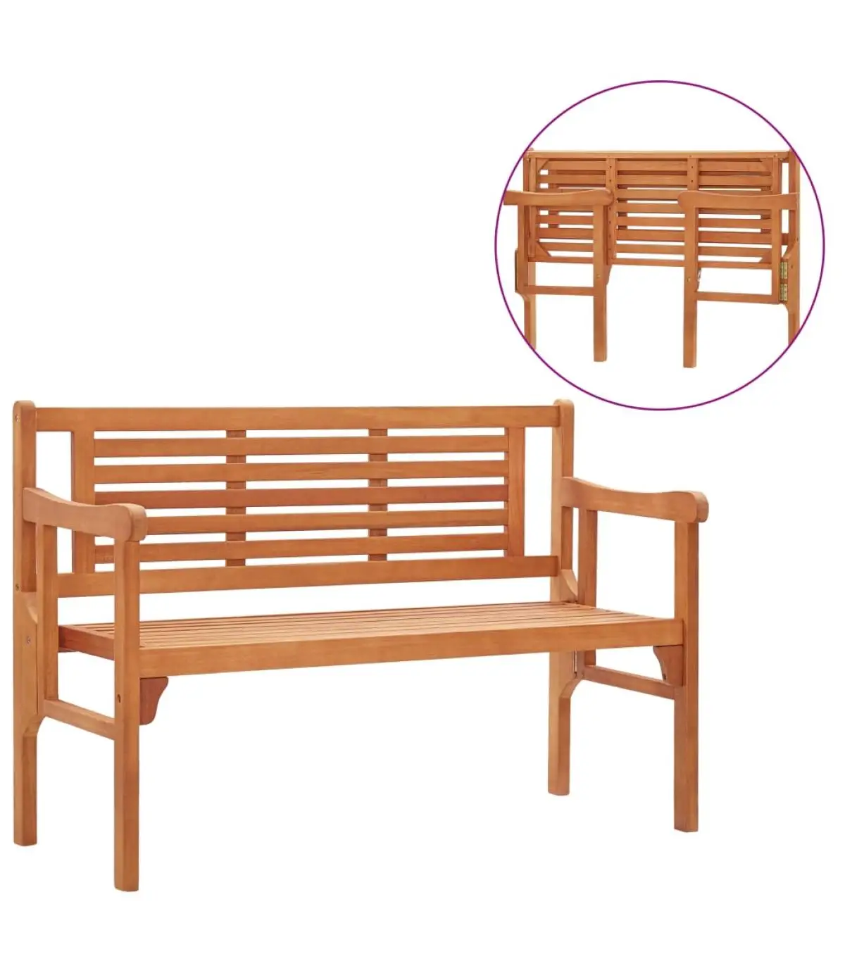 120 cm garden benches folding solid eucalyptus wood garden bench