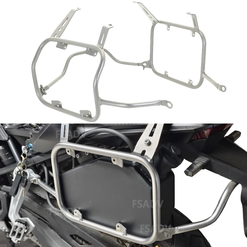 

For VOGE 900DS 900DSX 2024 2025 Stainless Steel Panniers Rack Top Case Side Luggage Boxs Saddlebag Bracket Support