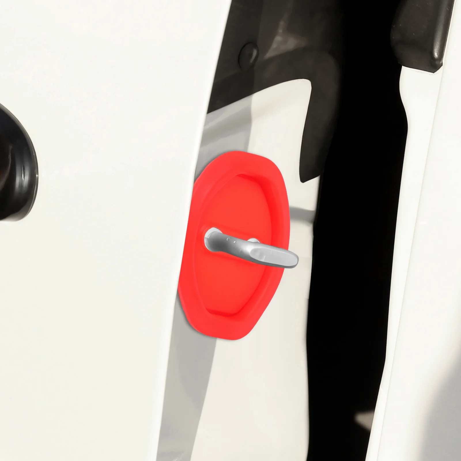 

4Pcs Car Door Lock Latch Protective Cover Silicone Universal Dampening Buffer Pad for Door Locks Shock Absorber Interior