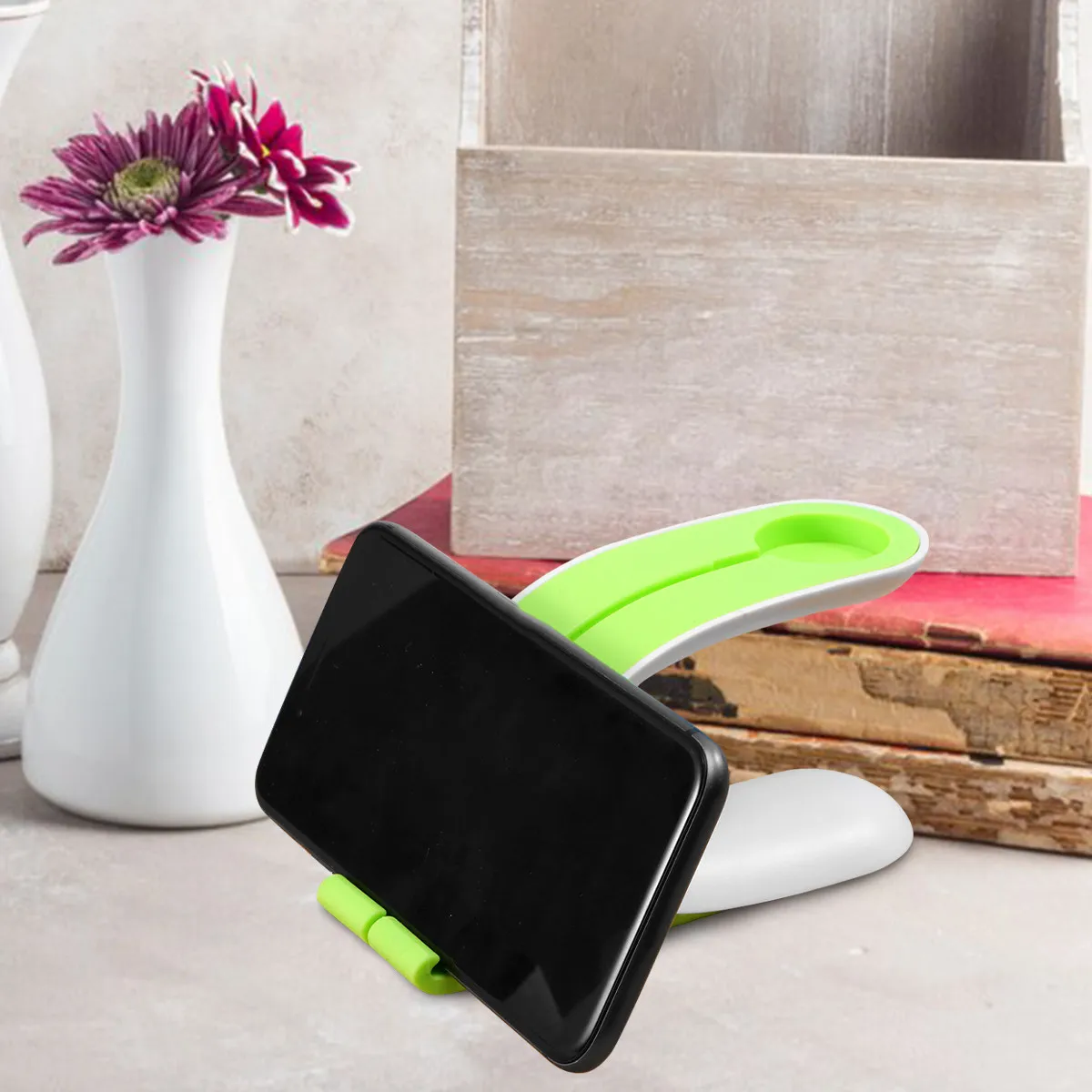 

Lazy Desktop Holder Silicone Compact Phone Tablet Stand Holder Watch Tilt Angle For Video Reading Tablet Support