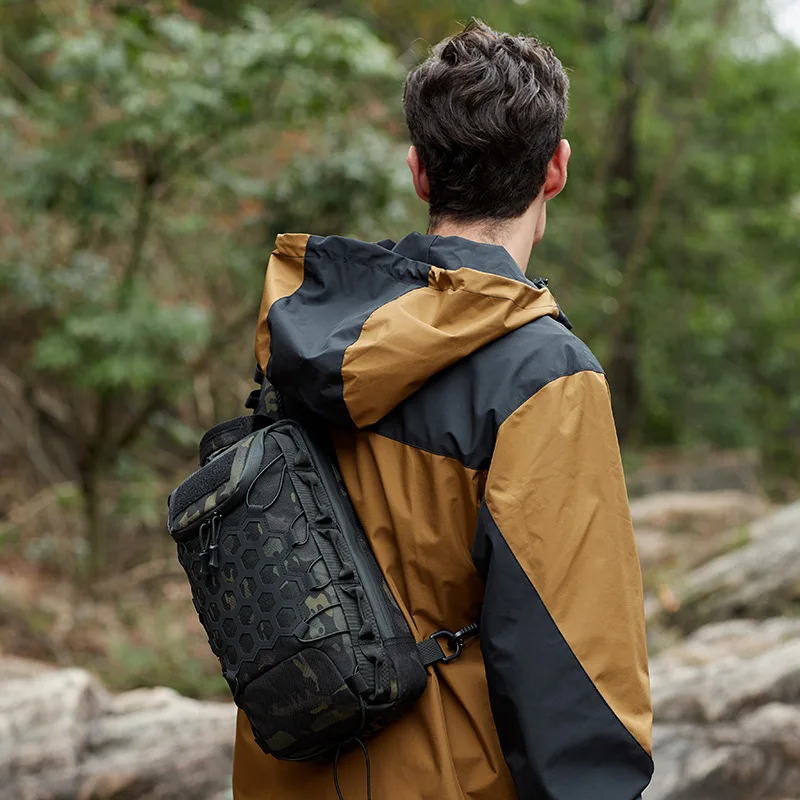 

Camouflage Tactical Sling Bag for Men Outdoor Multifunctional Chest Bag Sports Shoulder Crossbody Backpack