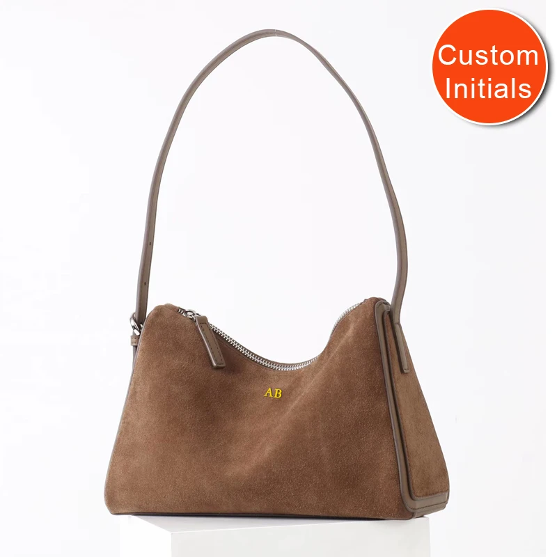 

Custom Initials Genuine Leather Pillow Bag For Women Luxury Designer Handbag Purse 2025 New In Natural Cowhide Underarm Shoulder