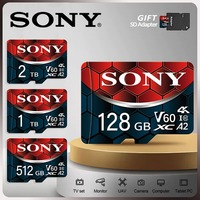 New Sony TF Memory Card 2TB High Speed Micro SD Card 1TB 512GB 256GB 128GB A2 U3 V60 SD TF Flash Cards for Xiaomi Phone Computer