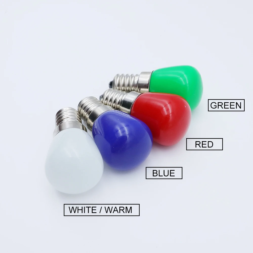 New E14 Small Screw Mouth Bulb Refrigerator Light God Table Light 3W220VLED Colorful Decoration Mini Ball Bubble