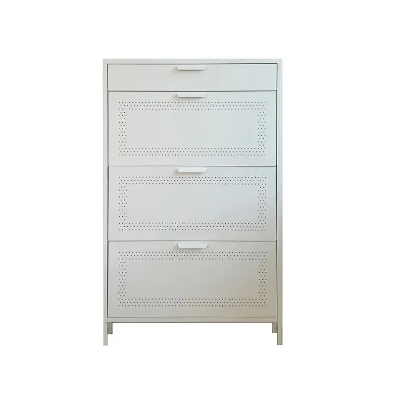 

Ultra-thin shoe cabinet Tipping bucket cabinet Steel extremely narrow entrance large capacity door Simple small apartment indoor