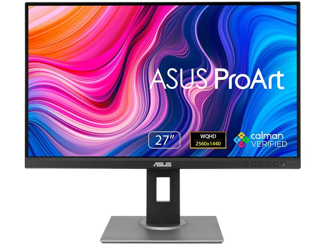ASUS ProArt 27" WQHD 2K 1440P 75Hz IPS Computer Monitor with Height Adjustable, Tilt, Pivot & Swivel Stand Ideal for Graphics Works and Editing Professions PA278QV