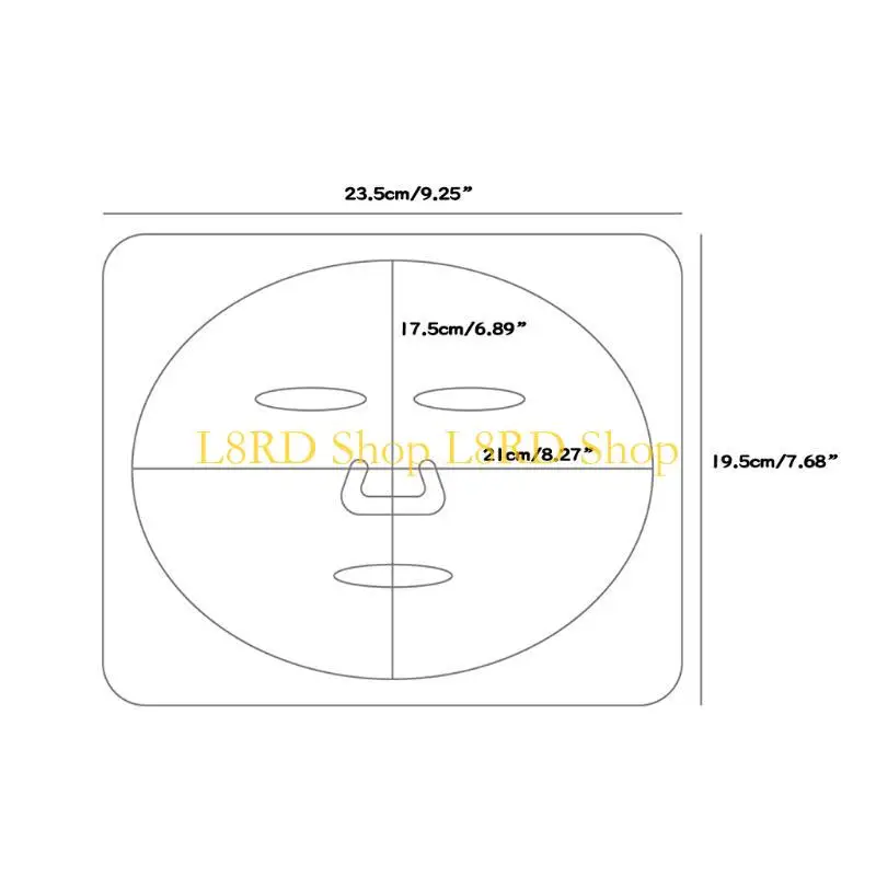L8RD 5PCS DIY na maskę twarzy Taca Tray Tray Transparent Pvc Fruit Waveble Błotwa pielęgnacja skóry Salon Salon narzędzie do