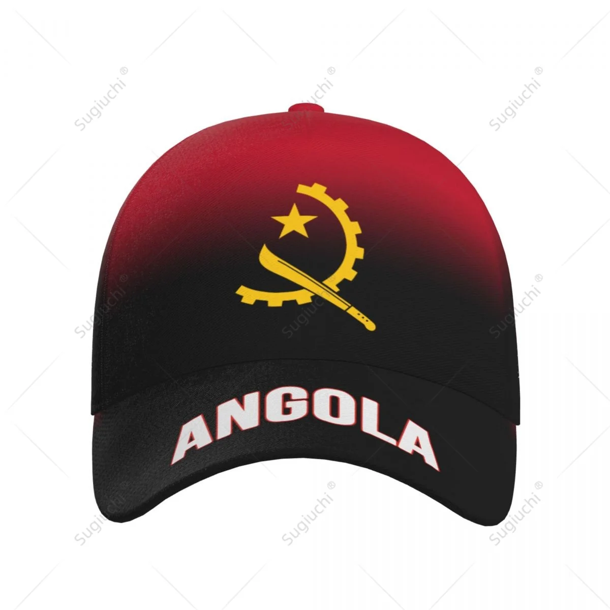 Unisex Baseball Cap Hat Angola Cool Flag Gradient Color 3D Printing for Tennis Outdoor Bike Bicycle Golf Baseball Sports Fans