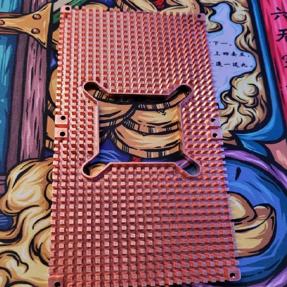 A49T 3060 3080 3090 Backplane Pure Copper Heat Sink Graphics Card Memory Auxiliary Radiator 90X180X2MM