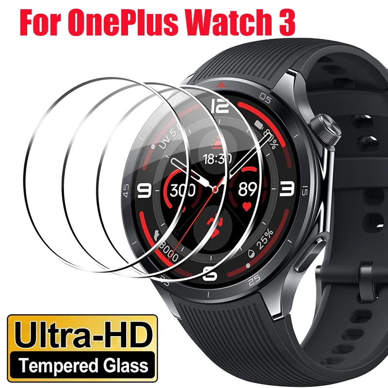 2.5D gehärtetes Glas Displayschutzfolie für OnePlus Watch 3 Schutzfolie Ultradünn für OnePlus Watch 3 Schutz Zubehör