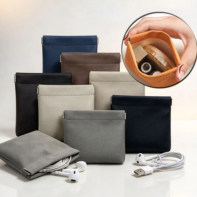 20/30/50pcs Empty Earphones Cosmetics Storage Bags Coin Key Data Cable Organizer Headphone Memory Card Pouch Purse Accessories