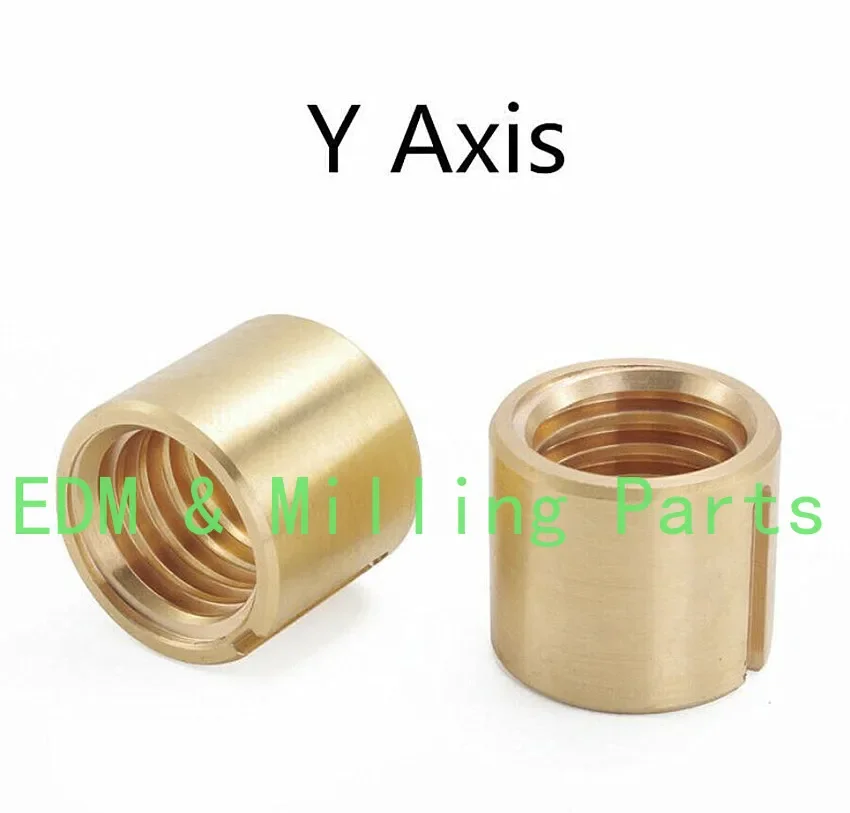 

2X CNC Milling Machine Brass Cross Feed Nut Part Y Axis Vertical Mill For Bridgeport Tool