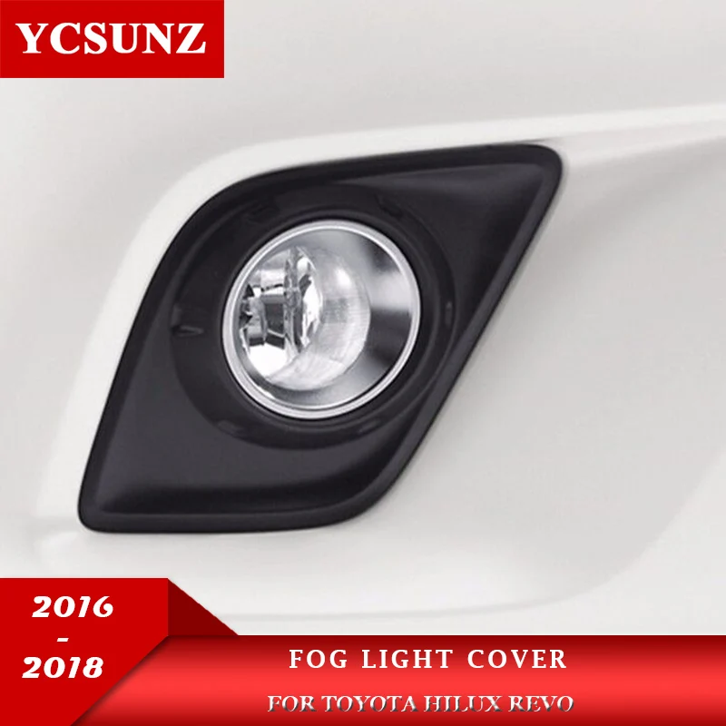 

ABS Fog Light Cover Accessories For Toyota Hilux Revo 2015 2016 2017 2018 Car Exterior Parts Double Cabin