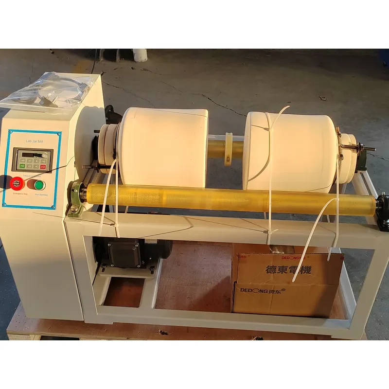i 20L Lab Ball Mill for Ceramic Powder Grinding 2 Station Jar Mill Machine with Adjustable Speed and Durable Roller System