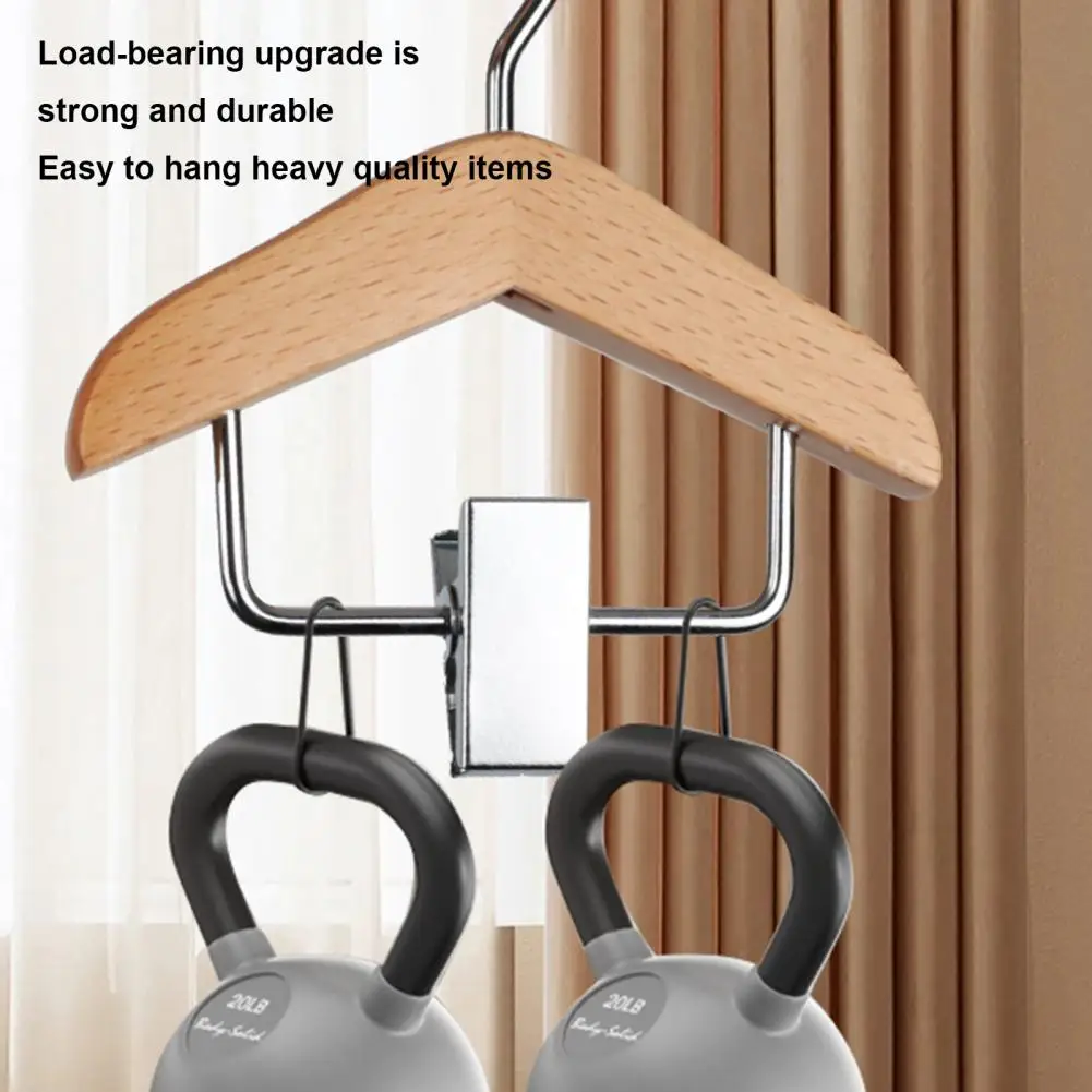 Mini Clothes Hanger Mini Wood Baby Clothes Hangers with Non-slip Clips Practical Pet Clothes Hooks for Home Durable Pants Skirt