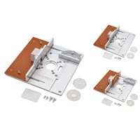 Aluminium Router Table Insert Plate Electric Wood Milling Flip Board With Miter Gauge Guide Set Table Saw Workbench