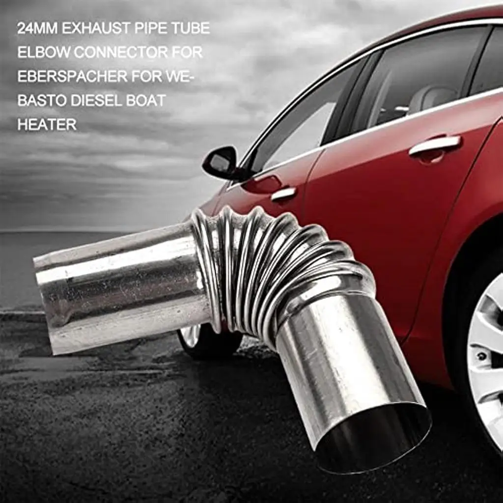 

Коленчатый разъем выхлопной трубы из нержавеющей стали 24 мм с зажимами для замены стояночного обогревателя Eberspacher Webasto Air Diesel