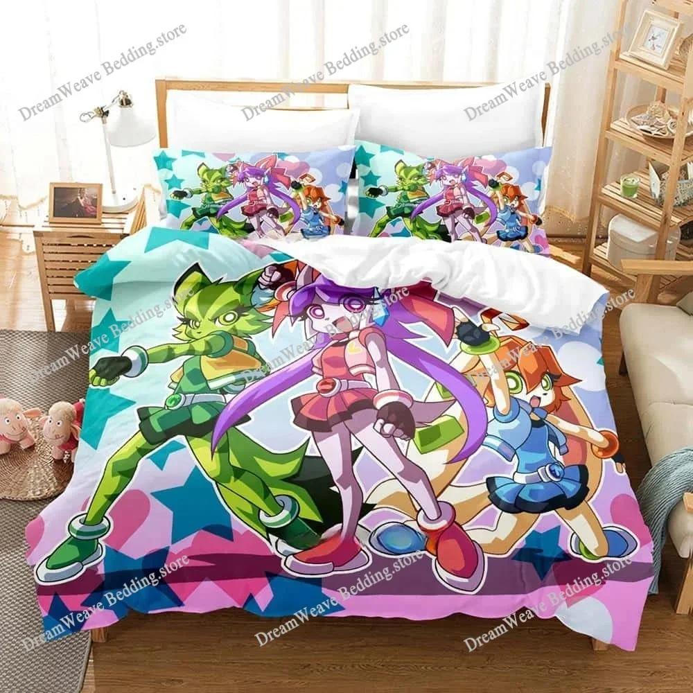 New Game Freedom Planet Bedding Set Duvet Cover Comforter Bed Set Quilt Cover Pillowcase King Queen Twin Size Boys Girls Adult74