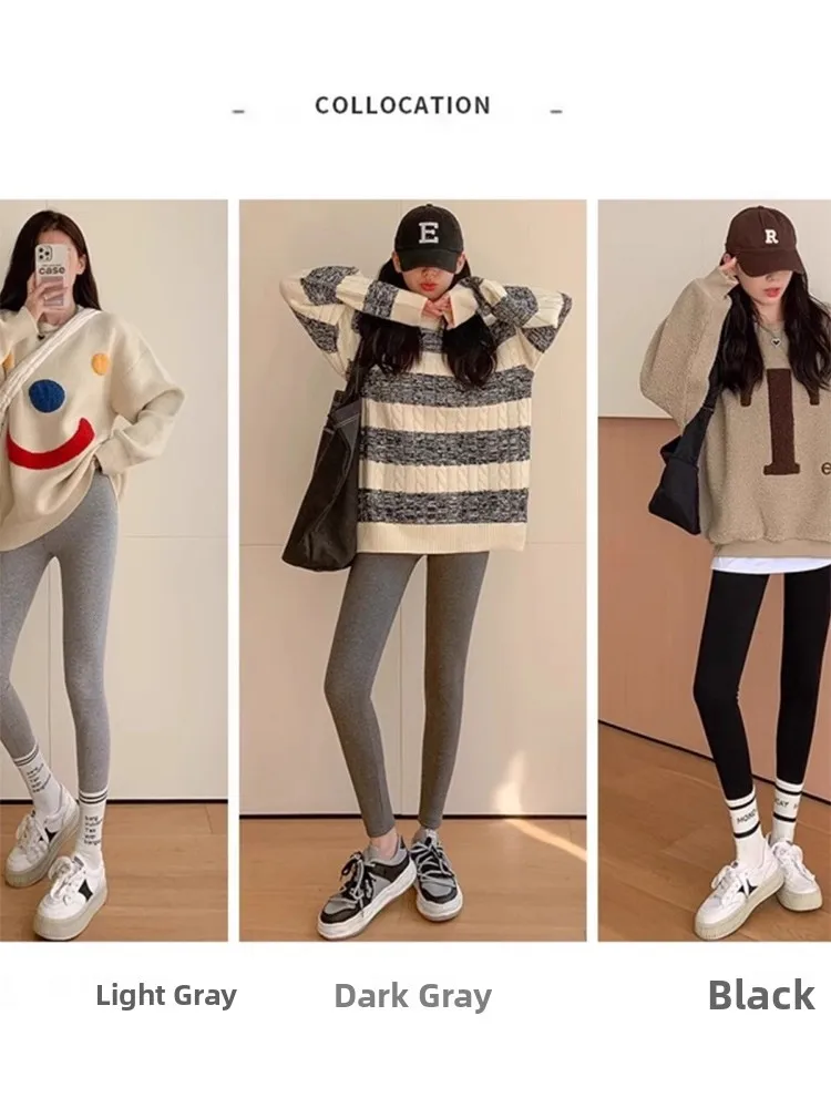 Damskie spodnie do jogi z wysokim stanem, z czystej bawełny, z podszewką z polaru, obcisłe, elastyczne spodnie sportowe, odzież wierzchnia na jesień, zimę i wiosnę.