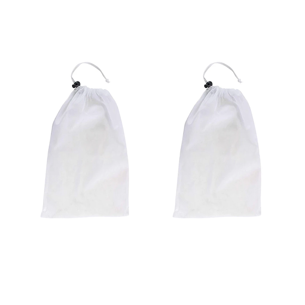 Pack of 2 Swimming Pool Filter Bag Dust Stain Debris Leaves Collection Cather Fine Mesh Indoor Outdoor Pools Vacuum Cleaning