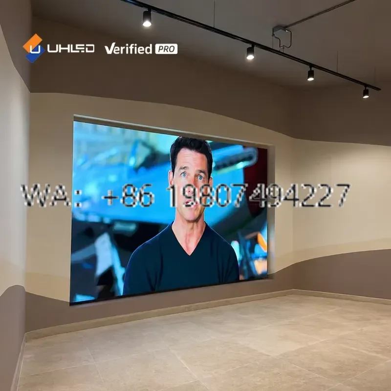 for UHLED P1.56mm 16:9 Micro Led Video Wall 4K Indoor Cob Display High Refresh Screen for High-end Home Cinema