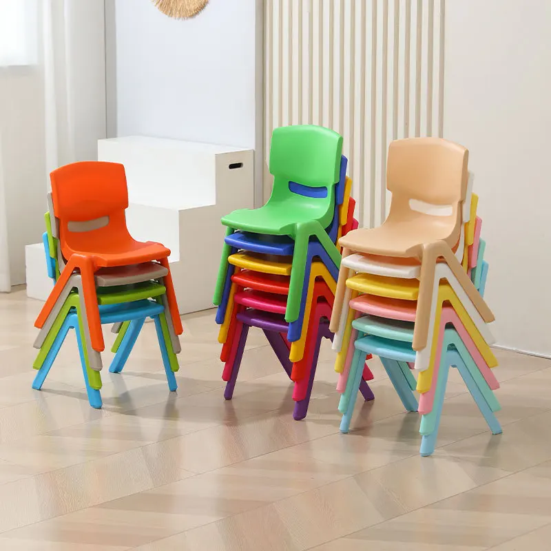 

Kindergarten chairs thickened plastic backrest chairs for children, student chairs, adult chairs, training stools