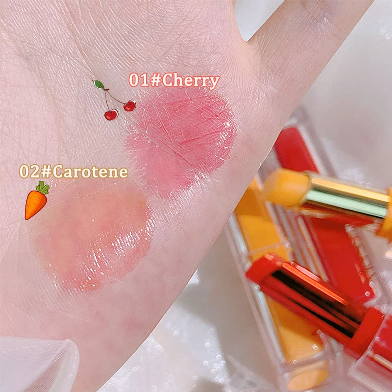 Jelly Lip Balm Color Changing Moisturizing Lip Gloss Natural Cherry Carotene Lip Stick Lip Primer Makeup Deep Repair Lip Care