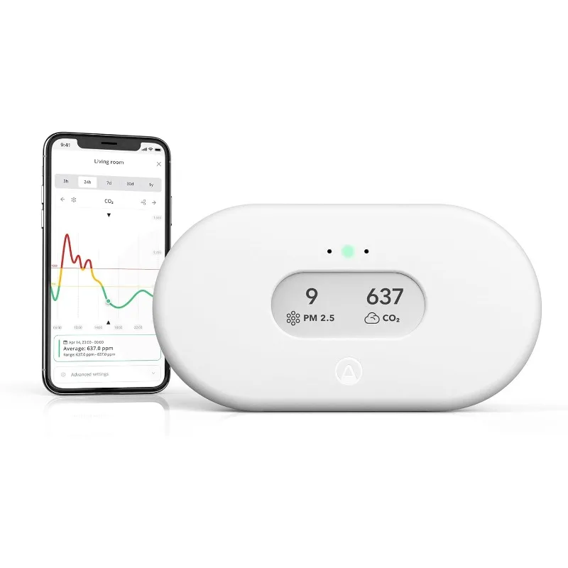 2960 View Plus - Battery Powered Radon & Air Quality Monitor (PM, CO2, VOC, Humidity, Temp, Pressure)