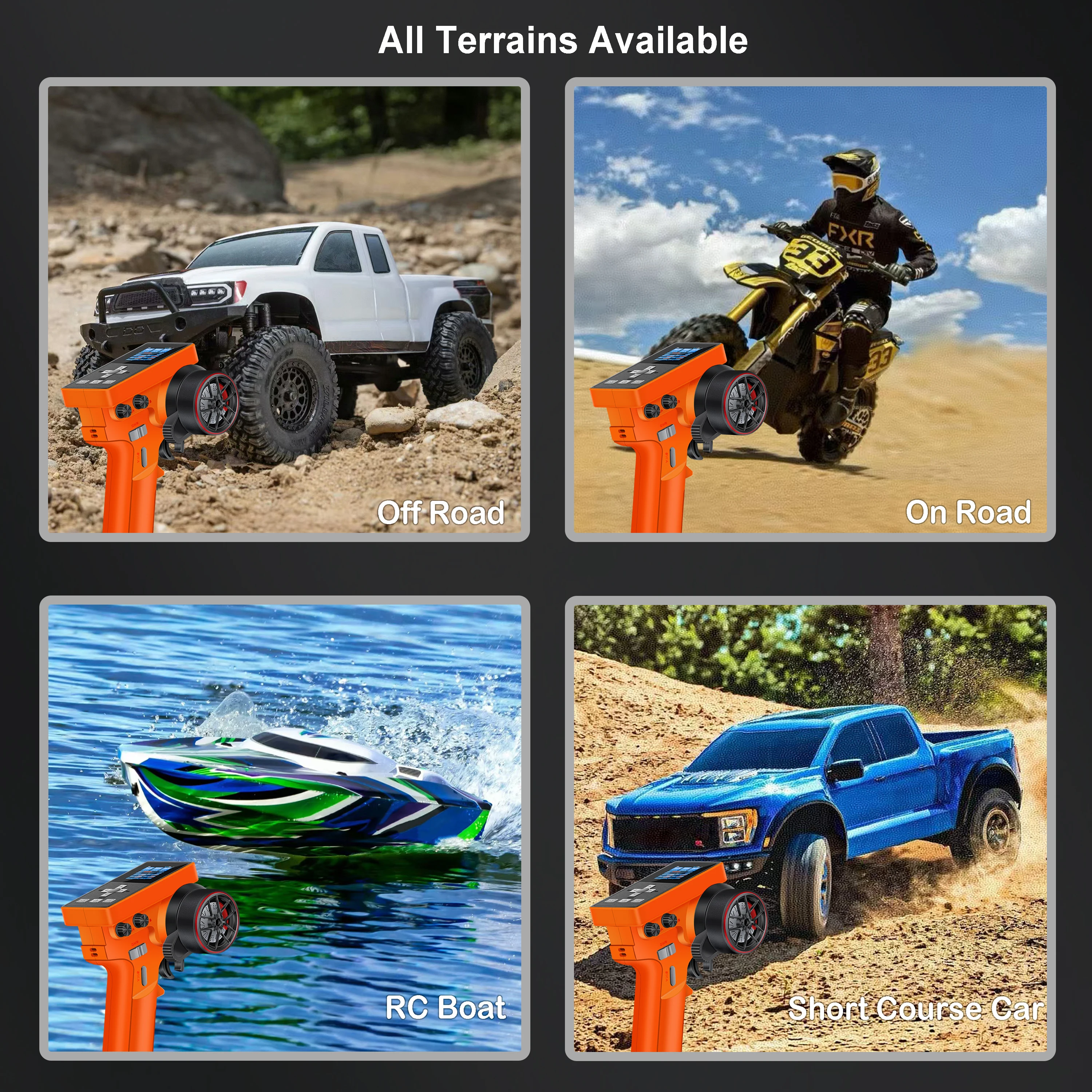 MEUS RACING ME-8B RC الارسال 8 قنوات 2.4 جيجا هرتز واستقبال ل RC الزاحف سيارة قارب TRX4 TRX4M SCX10 24 ترقيات أجزاء