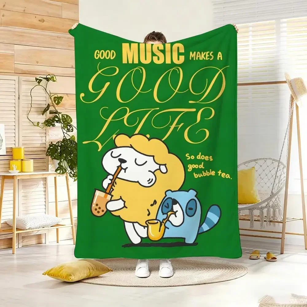 Anime ShewSheep Throw Soft Warm Throw Blanket for Bedroom Living Room Bed Travel Camping Picnic Gift