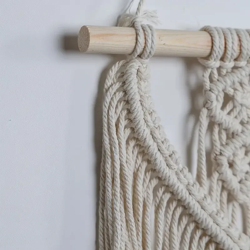 معلق على الحائط من مكرميه كبير من Achart، نسيج بوهو، أنيق فني، منسوج يدويًا، ديكور منزلي