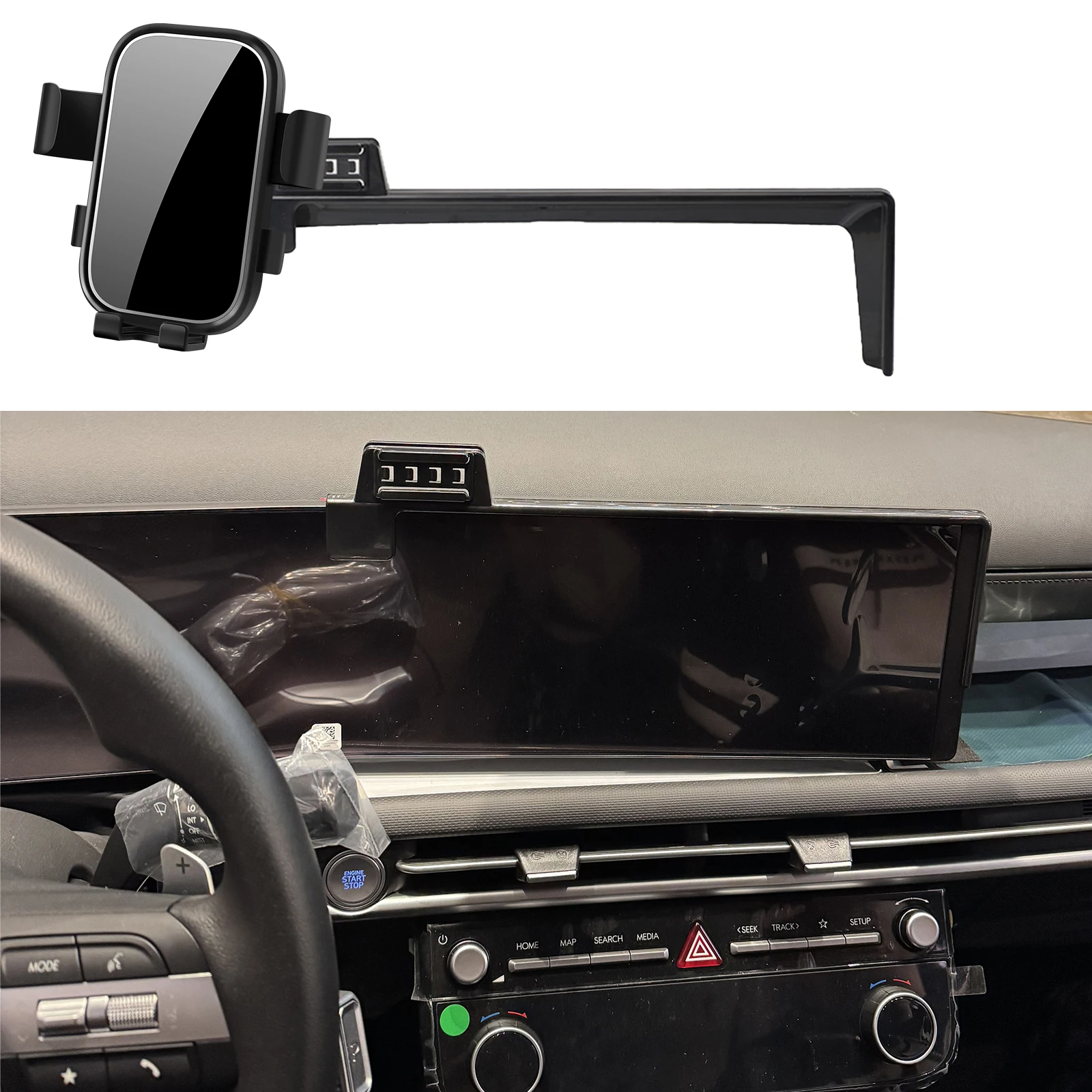 

Car Mobile Phone Holder for Hyundai Tucson 2024 2025 2026 NX4 GPS Bracket Navigation Stand Auto Accessories