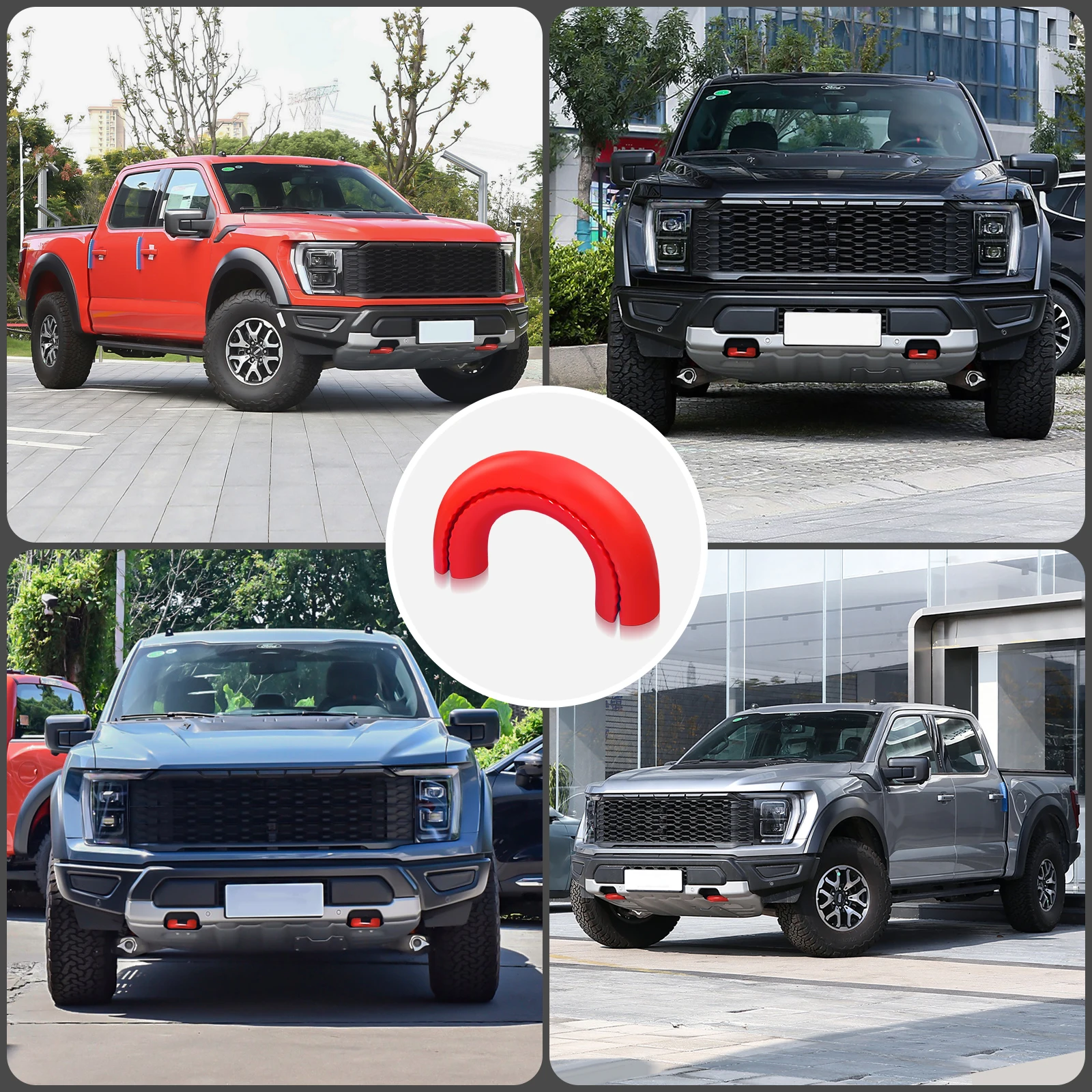 أغطية وصلة السحب لسيارة Ford F150 2004-2024 قاعدة برونكو/بيج بيند/البنوك الخارجية 2021-2024 لسيارة Toyota Tundra 2017-2021، غطاء خطاف السحب