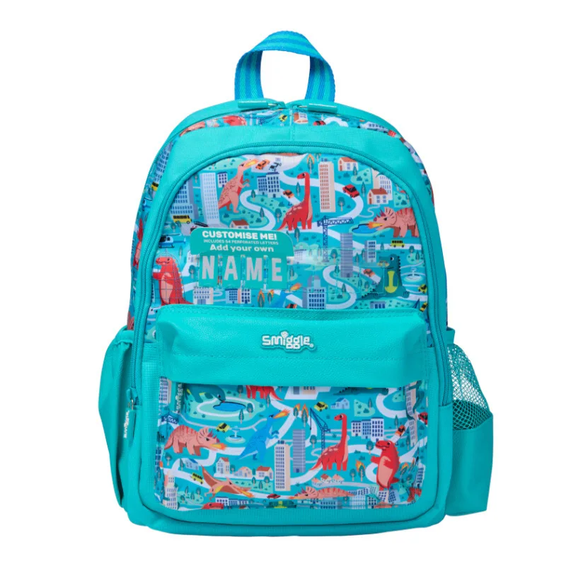 حقيبة مدرسية أسترالية للطلاب Green City Dinosaur حقيبة ظهر ترفيهية خارجية متوسطة الكتف مضيئة وخفيفة للغاية