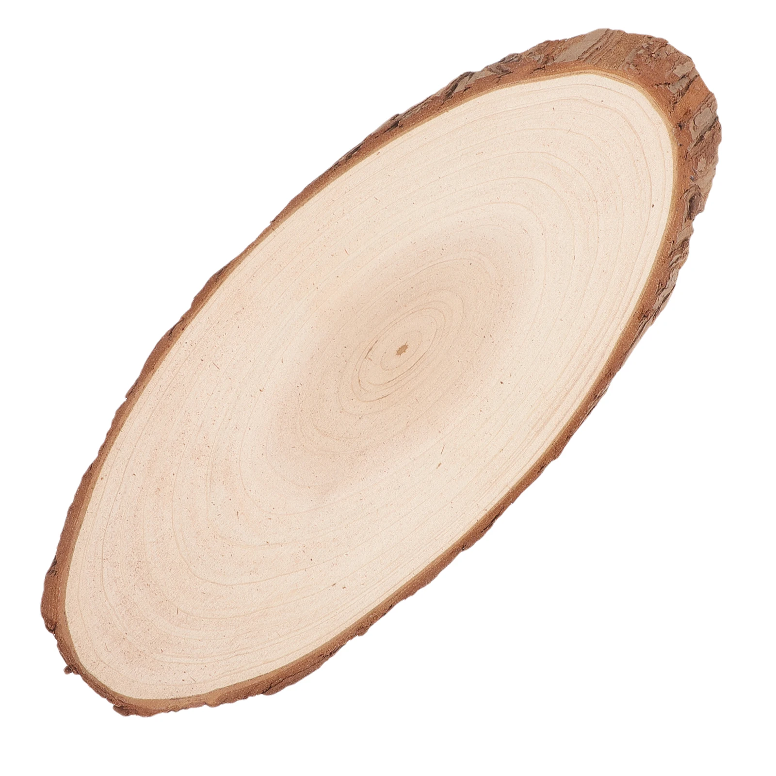 

Wood Slices 10.5-14.5cm Oval Cutout Smooth Lightweight Unfinished Basswood DIY Home Decor Centerpiece Craft Project Round Door