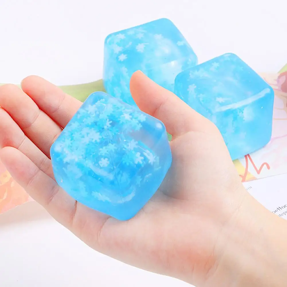 1/3Pcs giocattolo antistress Slow Squeeze Toy Ice Cube palle antistress divertente giocattolo per alleviare l'ansia per bambini adulti regali di compleanno creativi