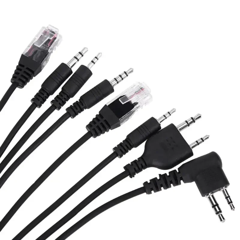 8 in 1 USB Programming Cable For Baofeng kenwood PUXING UV-5R Yaesu Icom Wouxun Hyt Radio Car Radio