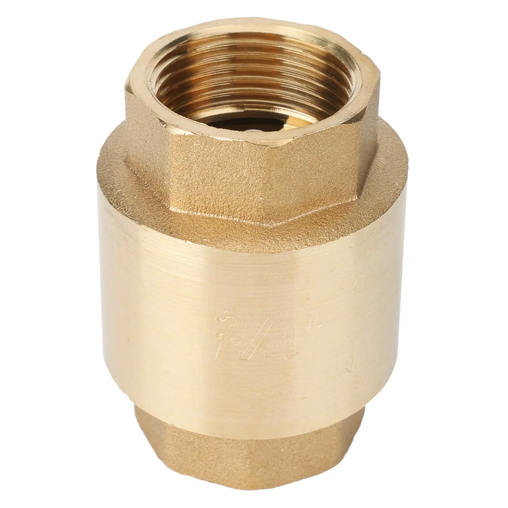 One Way Brass Check Valve, High Accuracy Brass Threaded Check Valve One Way Non Return Check Valve For Water Gas Oil