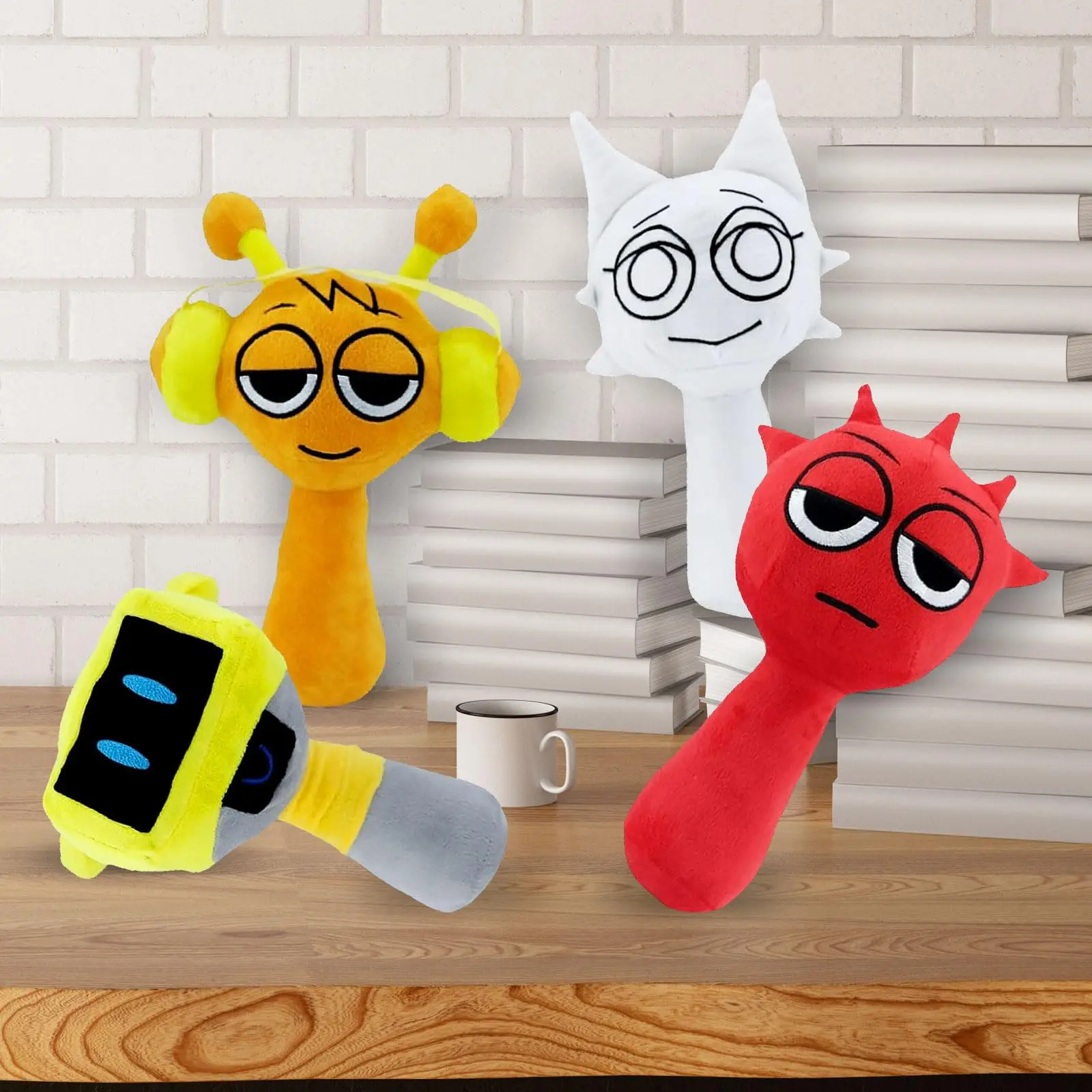 Sprunki Plüsch-Puppen, Spielspielzeug, Cartoon, niedlich, weich, gefüllt, Incredibox-Kissen, Spielzeug für Kinder, Geburtstag, Weihnachten, Geschenke