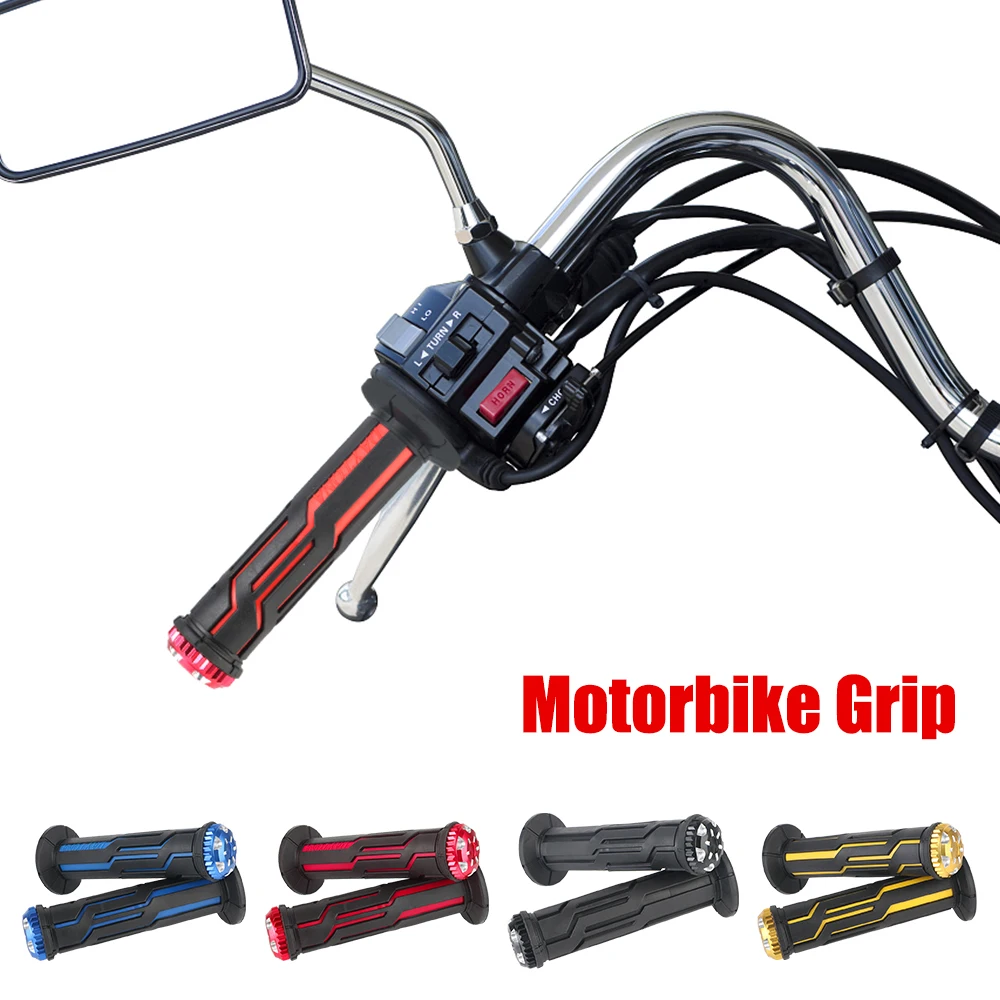 Motorcycle Grips Handlebar Covers Anti Slip Lockable Skid-Proof Ergonomics Protector Durable Shockproof Motorbike Accessories