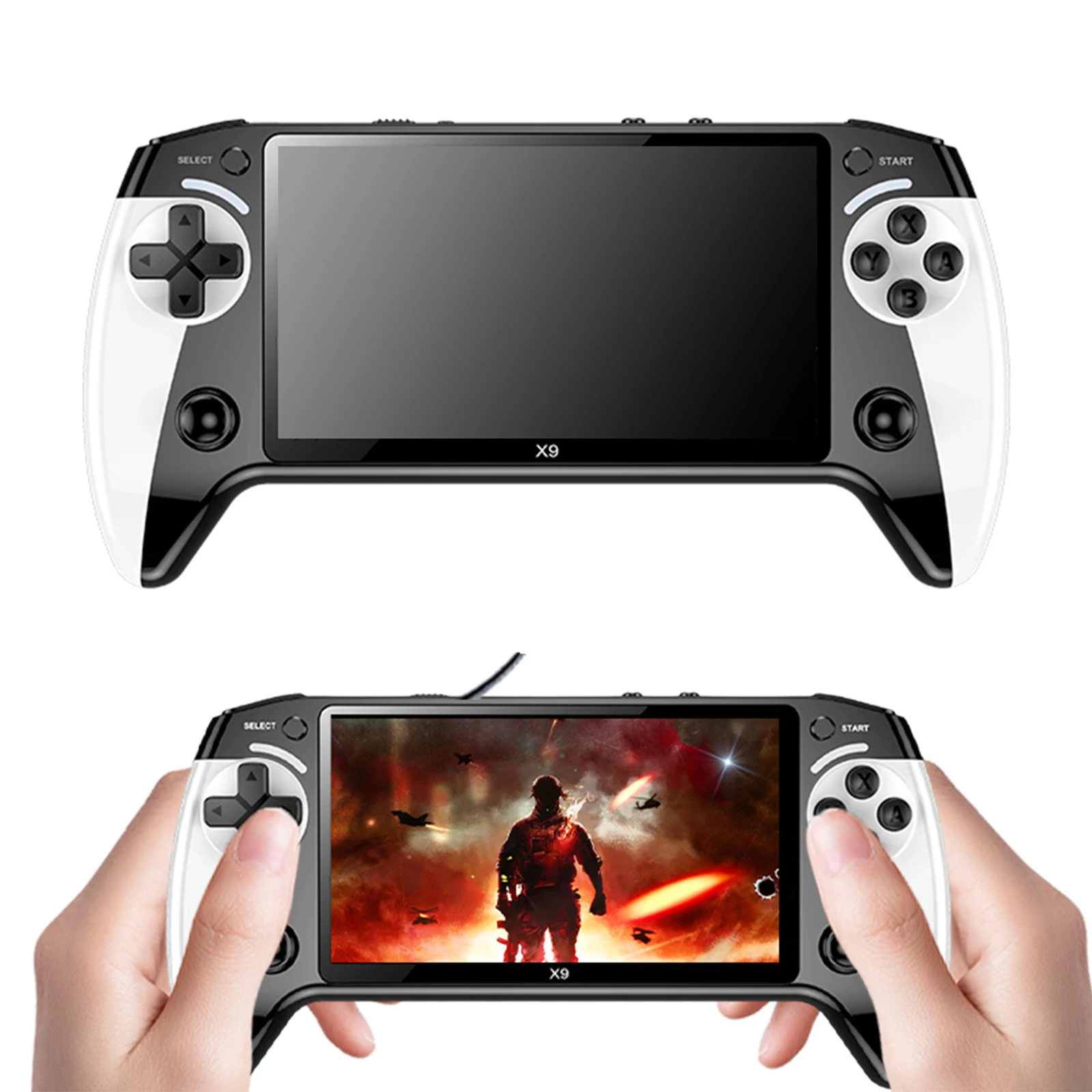 5.5 Inch Screen Handheld Game Console Type-C Charging Retro Video Game Player Electronic Game Player Birthday Christmas Gift