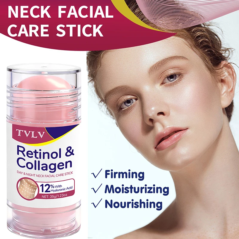 Retinol Collagen Face Neck Care Stick Hydrating Moisturizing Nourishing Multi-effect Firming Cream Stick Improve Neck Wrinkles