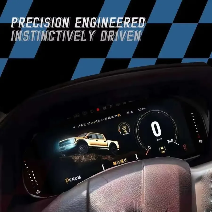 

Автомобильный ЖК-стерео цифровой кластер LK для Ford Raptor F150 2009-2020, оригинальные виртуальные спидомеры, кабинет, приборная панель Linux