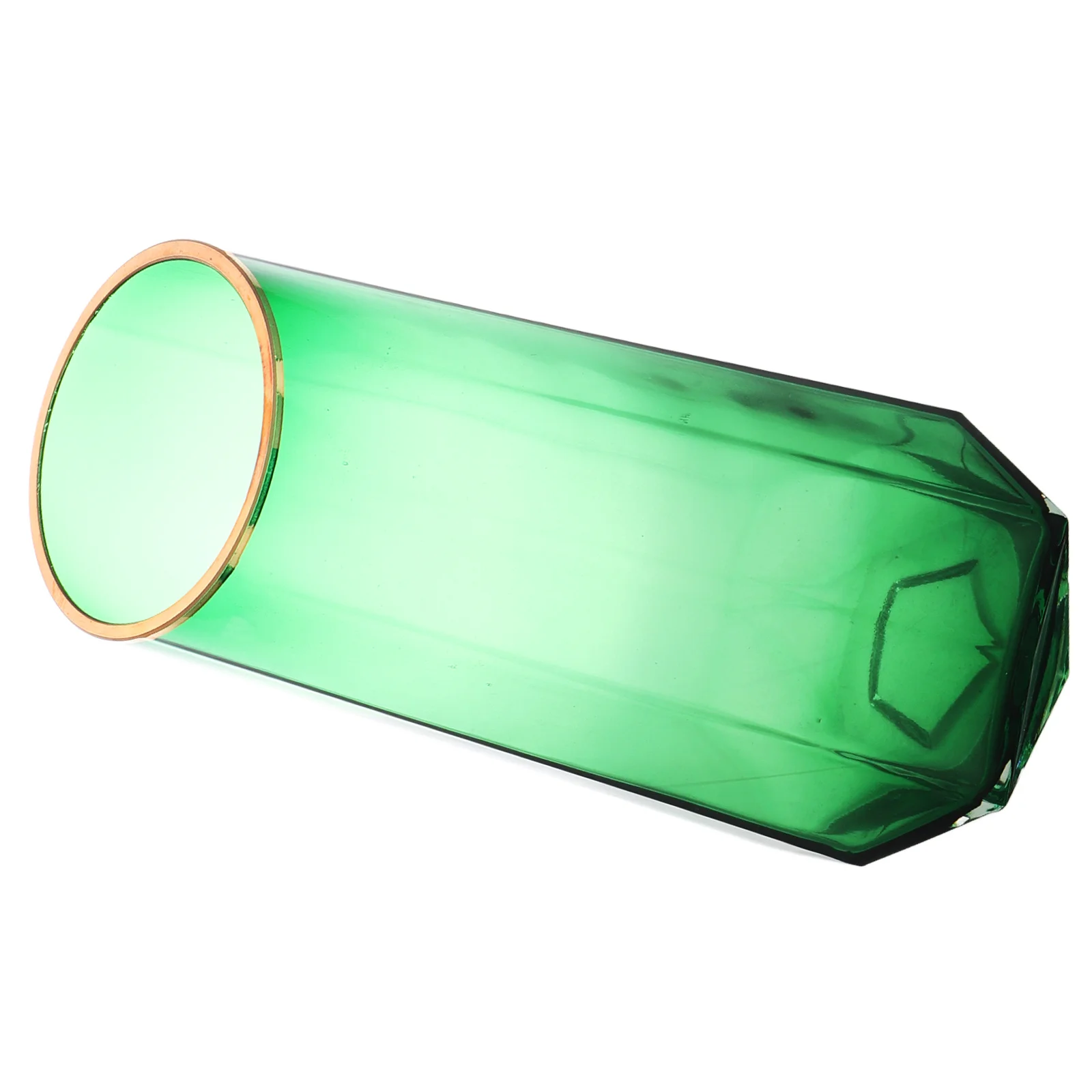 

Green Tall Glass Vase Transparent Simple Decorative Flower Bud Vase for Dining Living Room Table Centerpiece Display