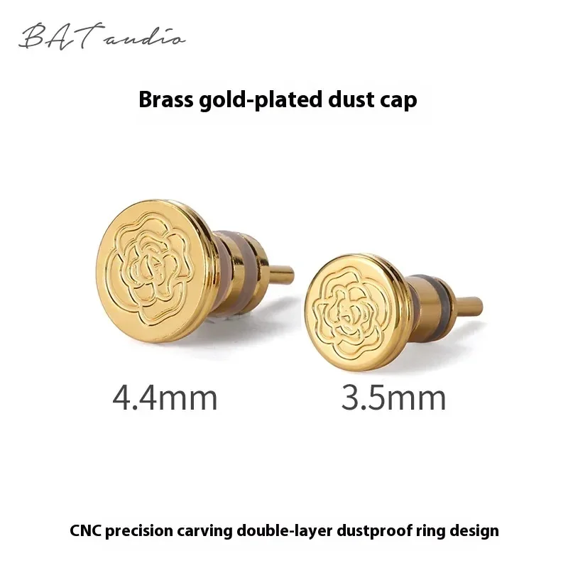 Brass Gold Plated HiFi Dust Plug 3.5mm 4.4mm Balanced Headphone Jack Protector Anti Oxidation Stopper Cap for DAC Player