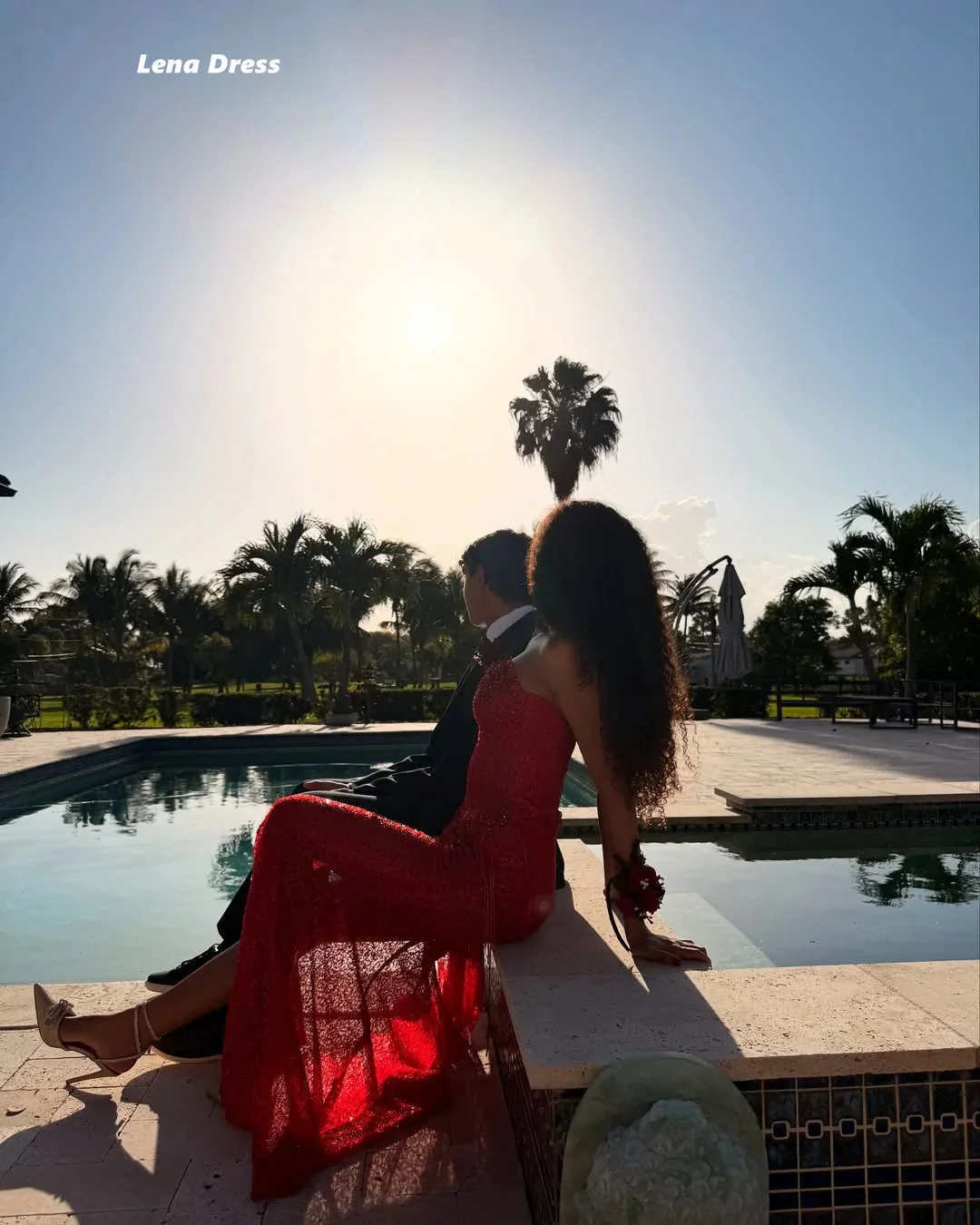 レナ シャイニー レディース エレガント ドレス 特別な機会 ビーズ ラグジュアリー プロムドレス 2025 ラグジュアリー イブニングドレス カスタムメイド マーメイド